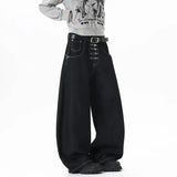 Buckle Wide Leg Jeans