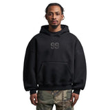 "99" Embroidered Front Pocket Hoodies