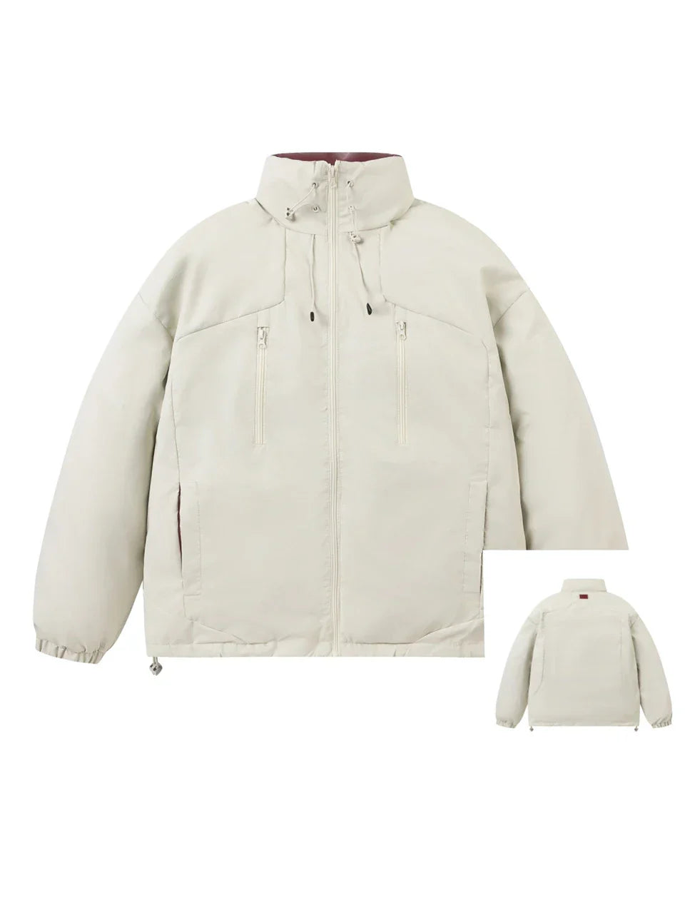 Heavy High Collar Winter Puffer Jacket