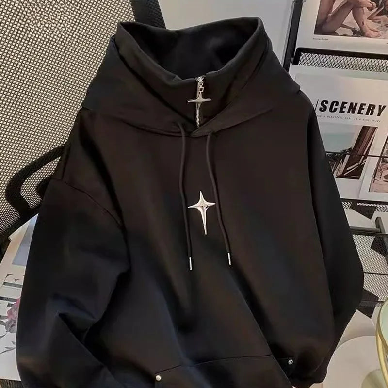 Retro Star Loose Hoodie