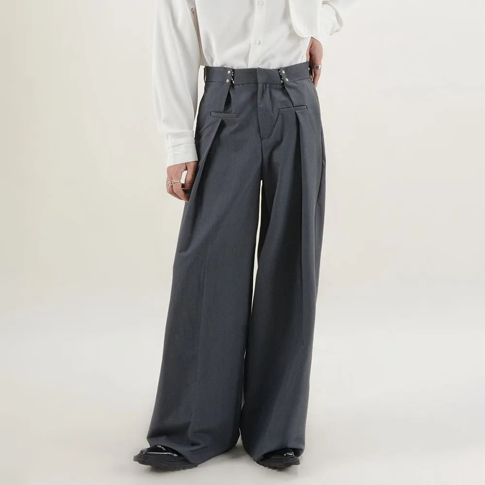 Grunge Pleated Style Pants