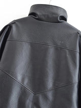 Women's Faux Leather Black Jacket