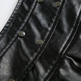 Acubi River Punk Pleated Mini Skirt