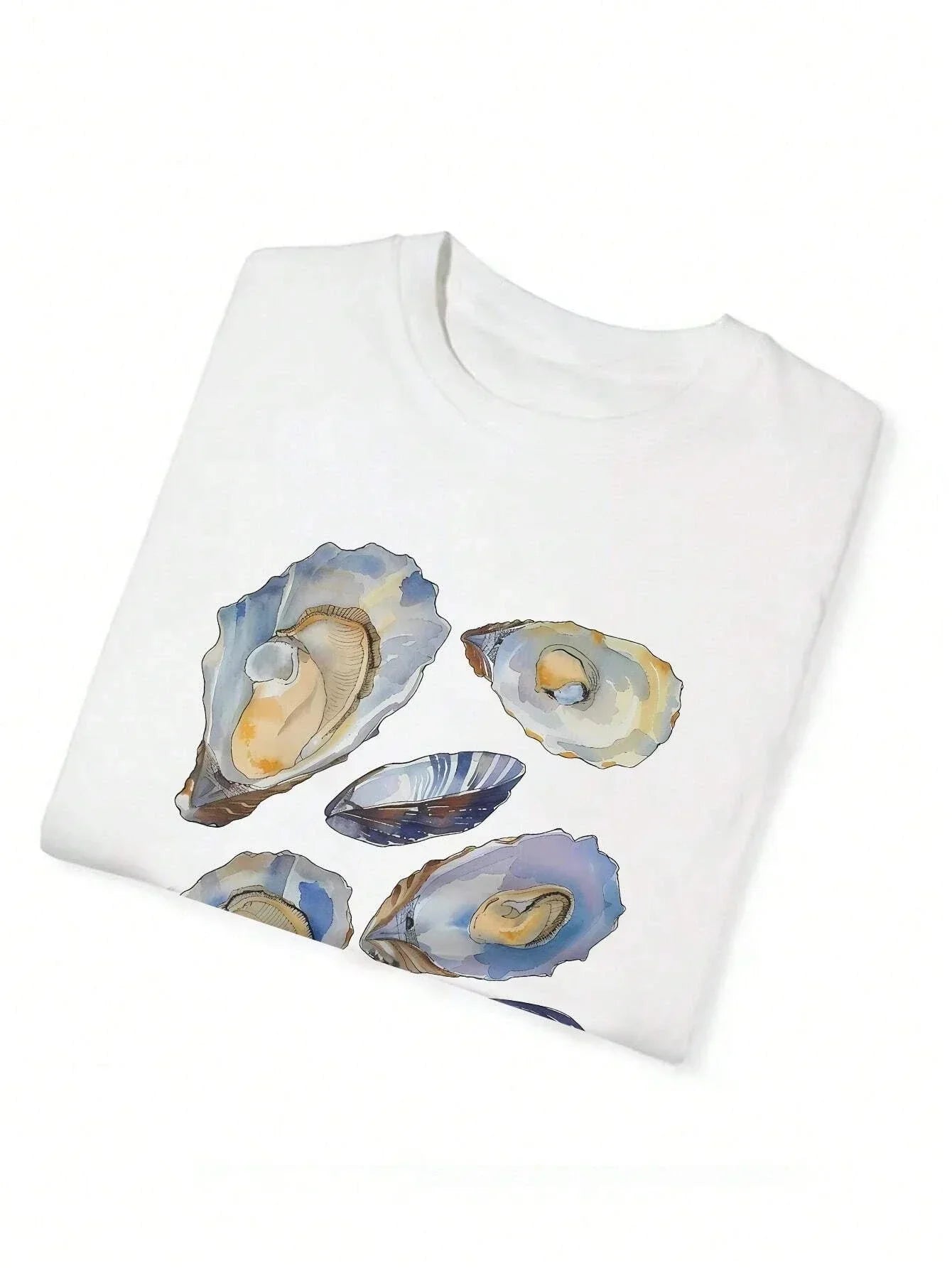 Wunderschönes T-Shirt mit Muscheldruck