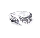 Anillos Retro de Alas de Ángel y Demonio