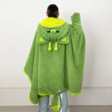 Cartoon Cute Seal Cat Hooded Blanket