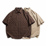 Plaid Pure Cotton Loose Casual Shirt