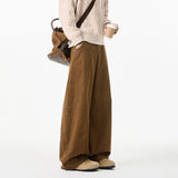 Wide Leg Korean Corduroy Pants