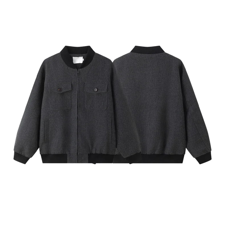 Corporate Girlie Gray Aviator Women's Varsity jacket