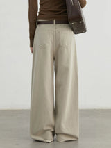 Corporate Girl High Waist Khaki Pants