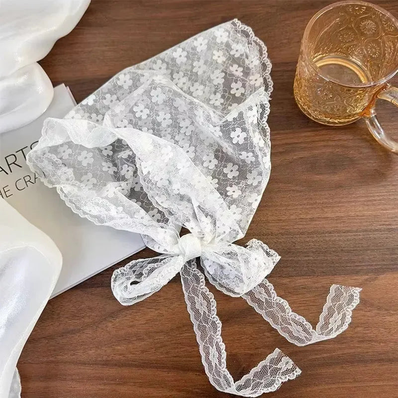 Pañuelo de mujer con margaritas retro veraniegas