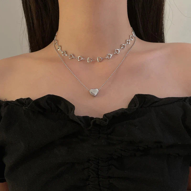 Chic Vintage Heart Pendant Necklace