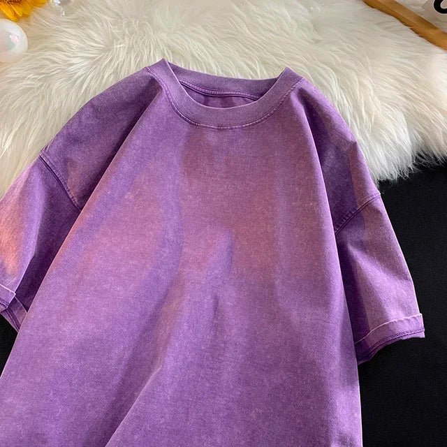 Vintage Acid Washed Oversized Y2K T-Shirt