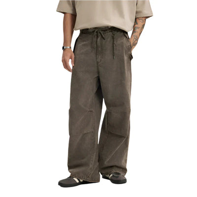 Heavy Washed Parachute Pants