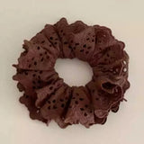 Double Layered Flower Lace Hair Tie
