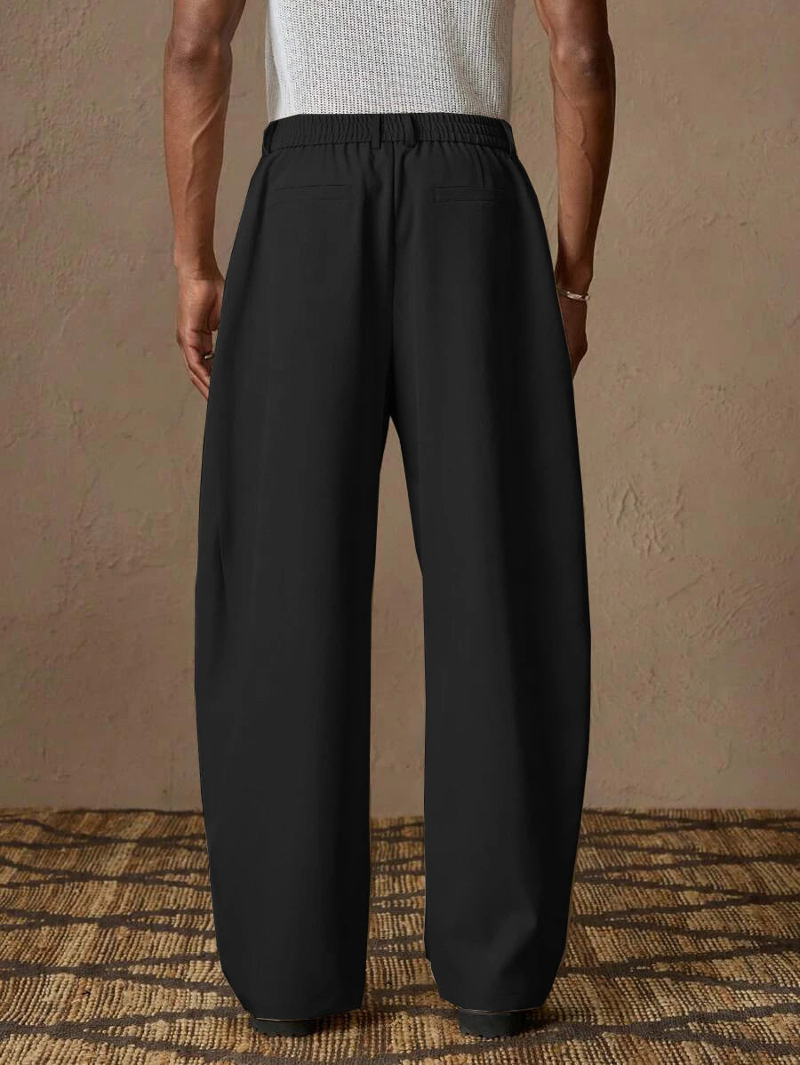 Solid Color Elegant Italian Style Pants
