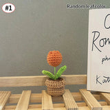 Crochet Handmade Knitted Tulip Flowers