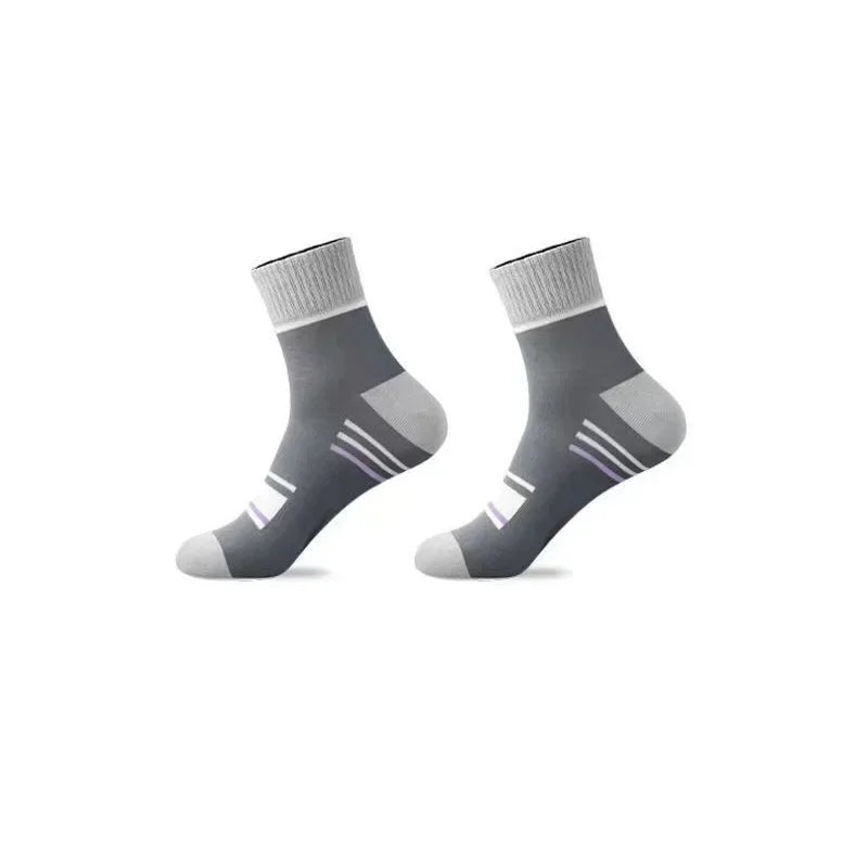 Cotton Striped Middle Height Socks