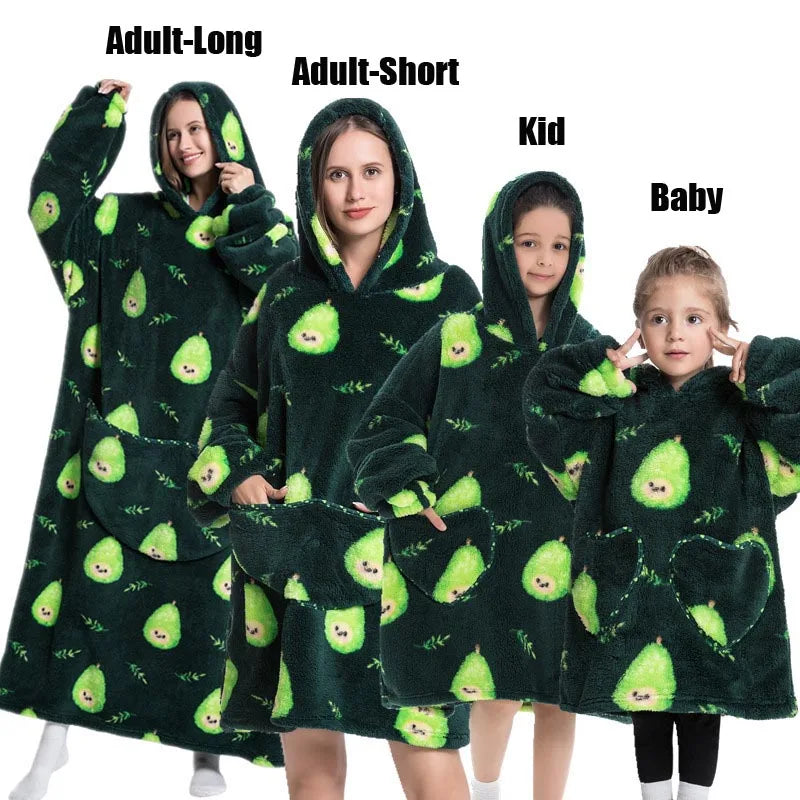 Oversized Blanket Family Matching Hoodie