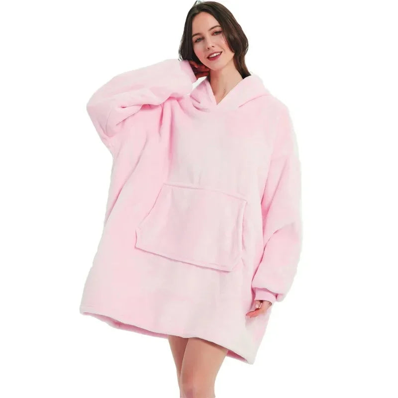 Winter Blanket Hoodie Oversized Sweatshirt