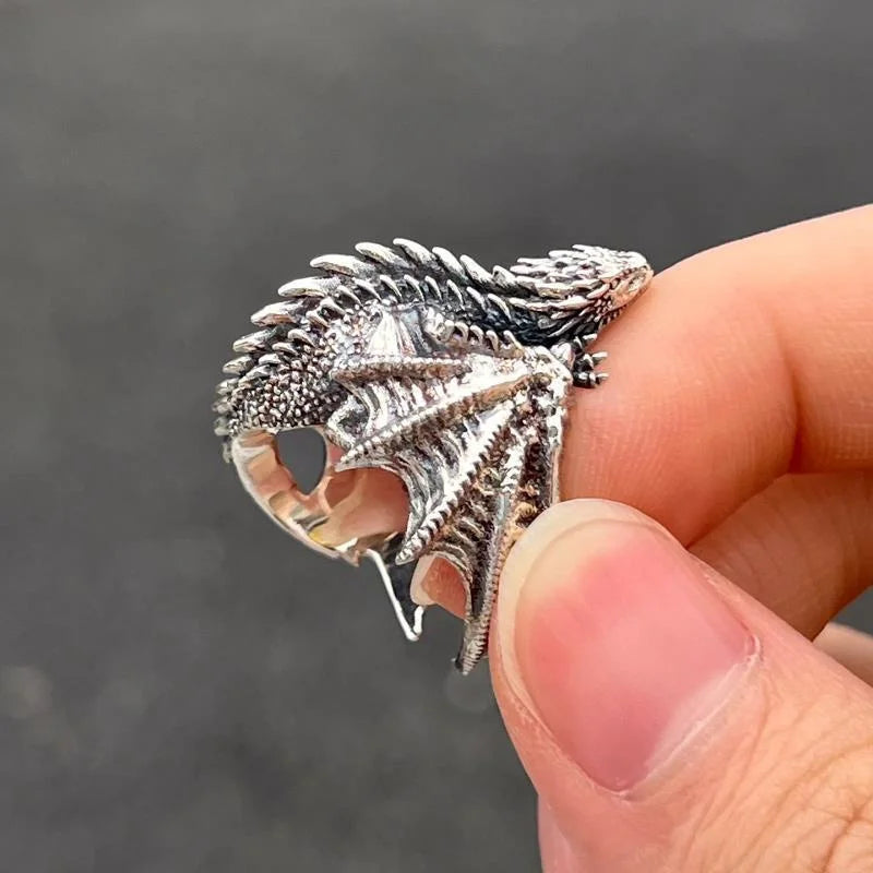 Dragon Wings Gothic Punk Rings