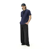 Drawstring Straight Leg Loose Fit Linen Pants