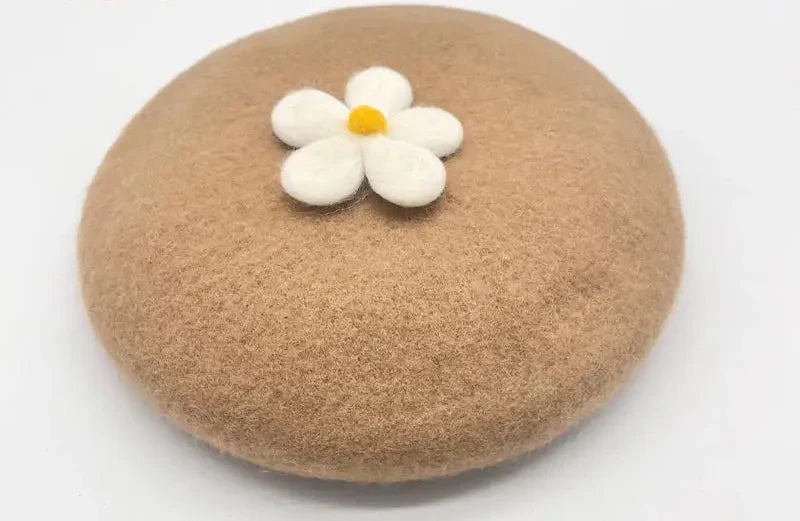 Daisy Crochet Beret