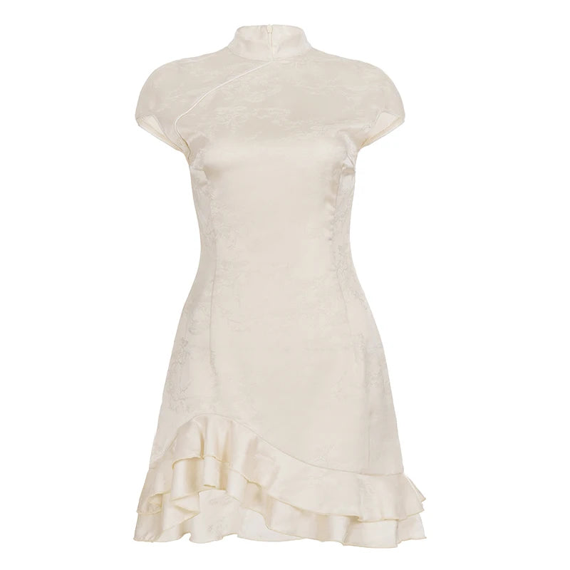 Chinese Style Moonlit Mini Dress