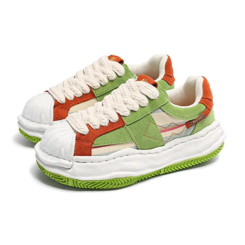 Colorful Retro Punk Skater School Sneakers