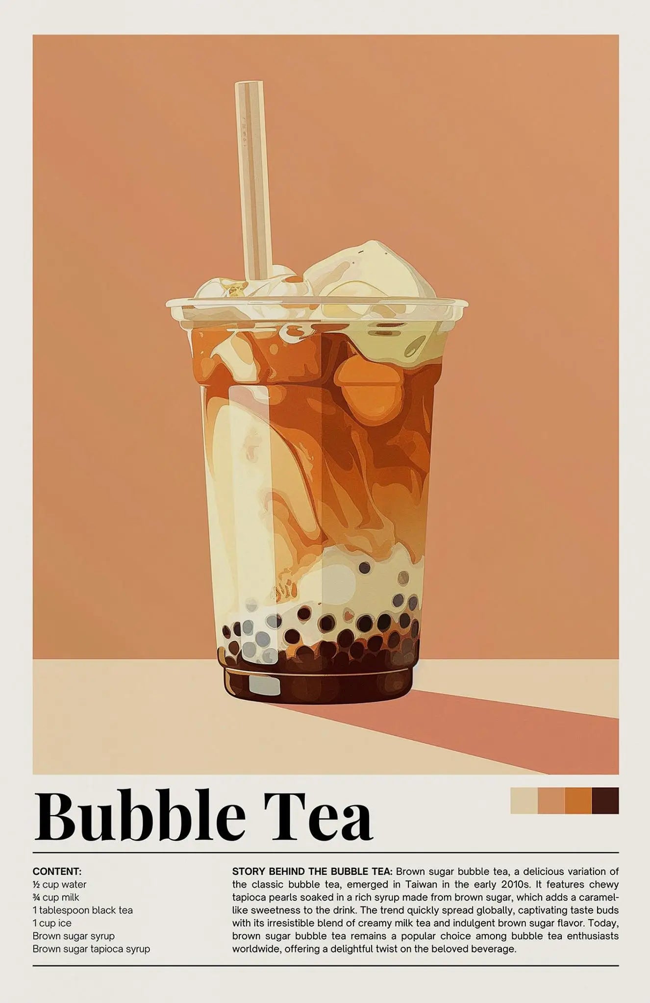Nostalgic Minimalist Cafe Posters