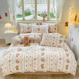Nordic Striped Simple Style Cotton Bedding Set
