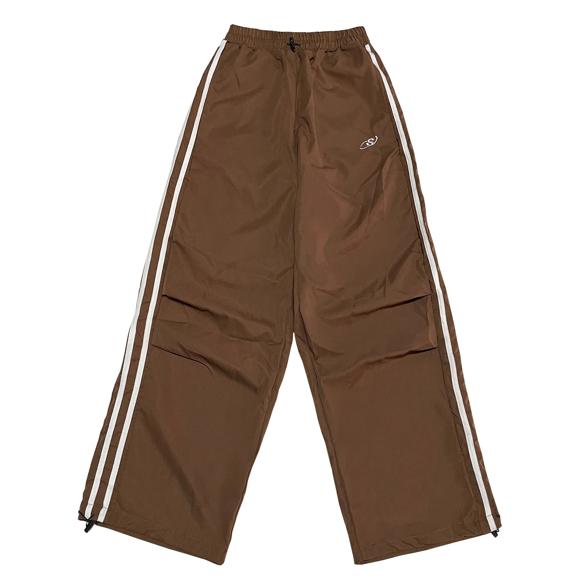 Retro Stripped Baggy Elastic Waist Pants