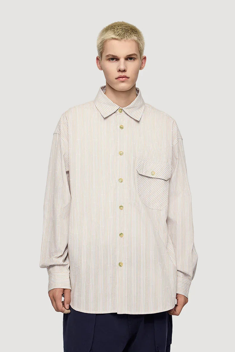 Classic Loose Striped Check Shirt