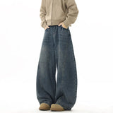 Funky Blue Wide Leg Denim Jeans