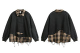 Classic Youthful Off-Shoulder Sweatshirt