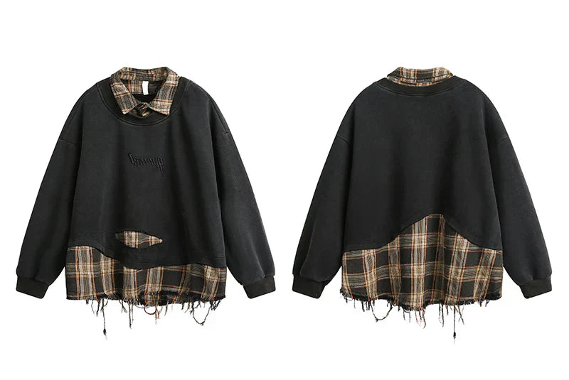 Classic Youthful Off-Shoulder Sweatshirt