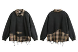 Classic Youthful Off-Shoulder Sweatshirt