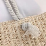 Knitted Rope Handle Shoulder Bag