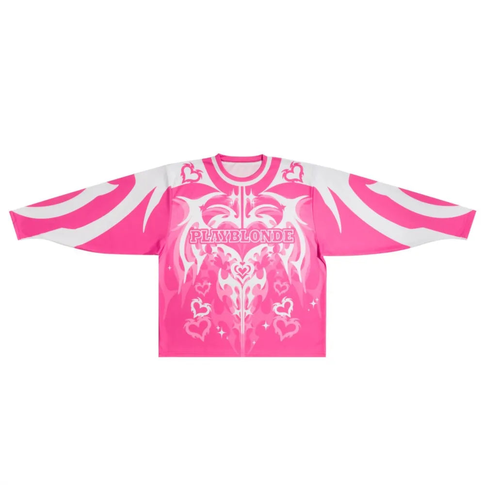 Y2K Retro Pink Motorcycle Sweatshirt