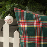 Christmas Plaid Decorative Throw Pillow Covers