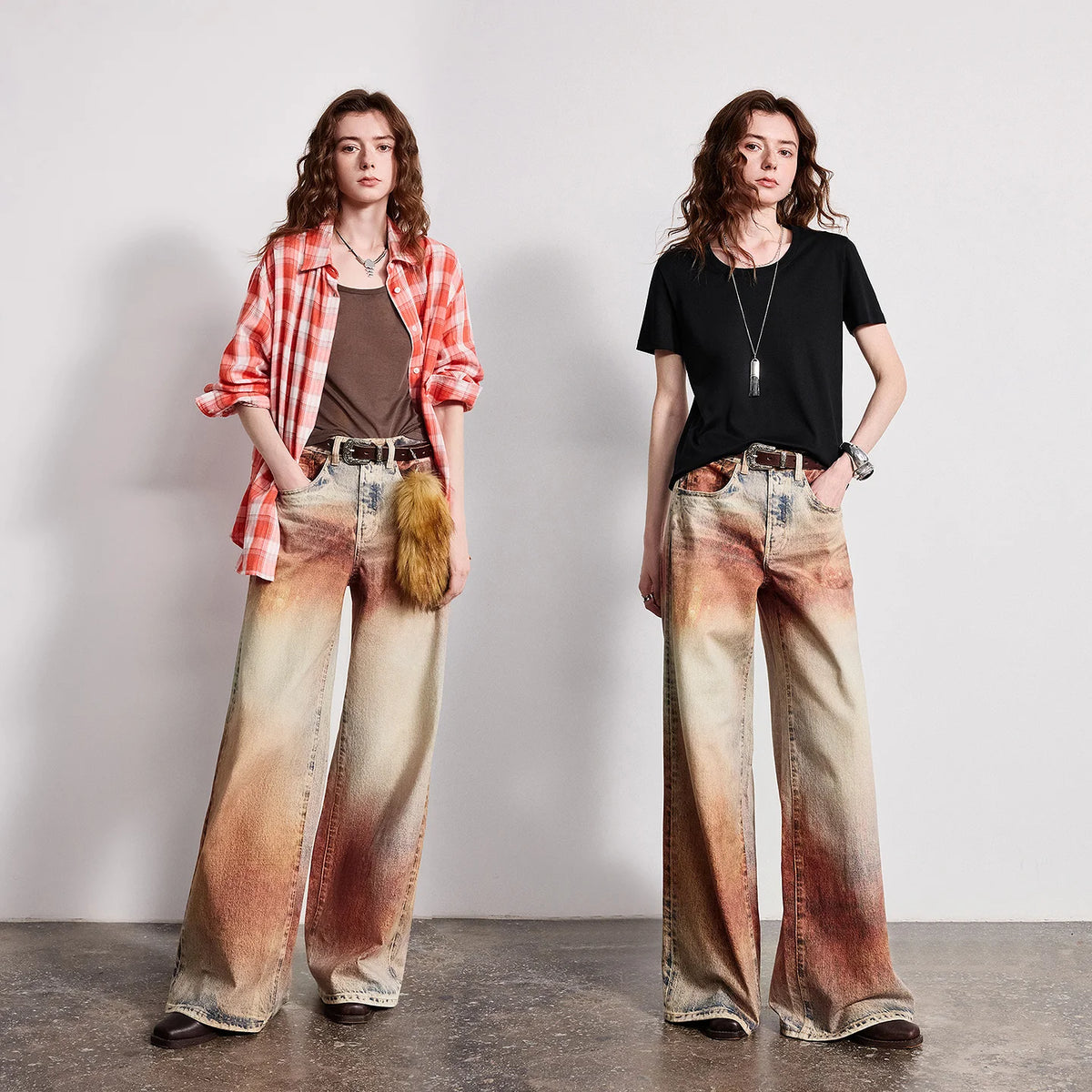 Wasteland Retro Wide Leg Jeans