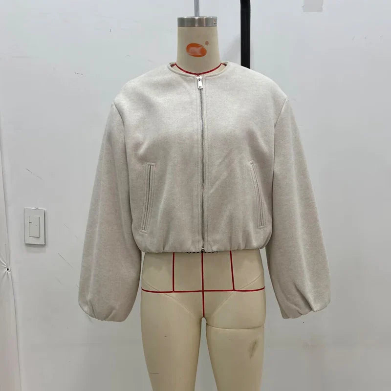 Fleece Women's Soft Zipper Jacket