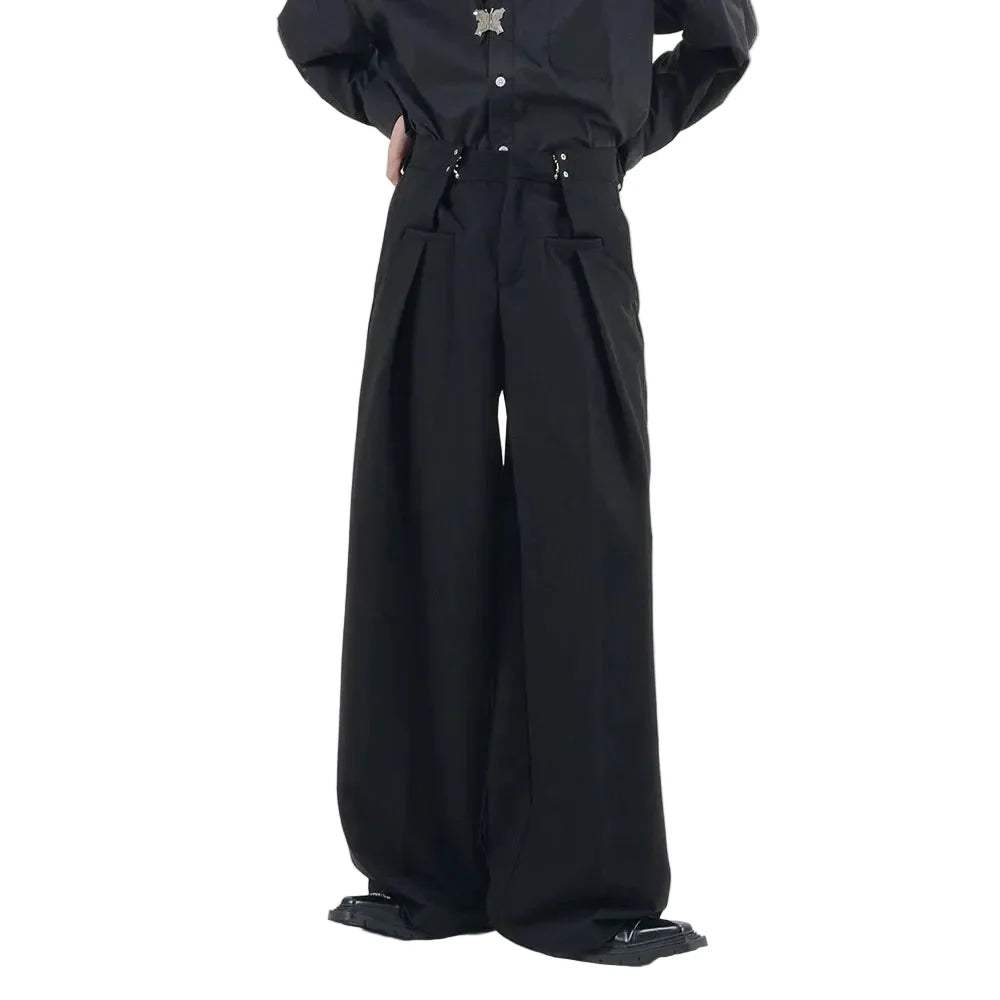 Grunge Pleated Style Pants