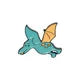 Recreational Pixel Style Dinosaur Carton Metal Brooch