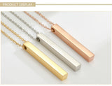 Vertical Rectangular Bar Necklace