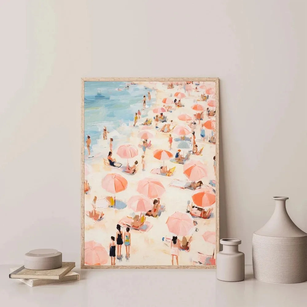 People Swimming in Ocean Posters Print