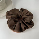 Elastic Silk Solid Color Ponytail Holder