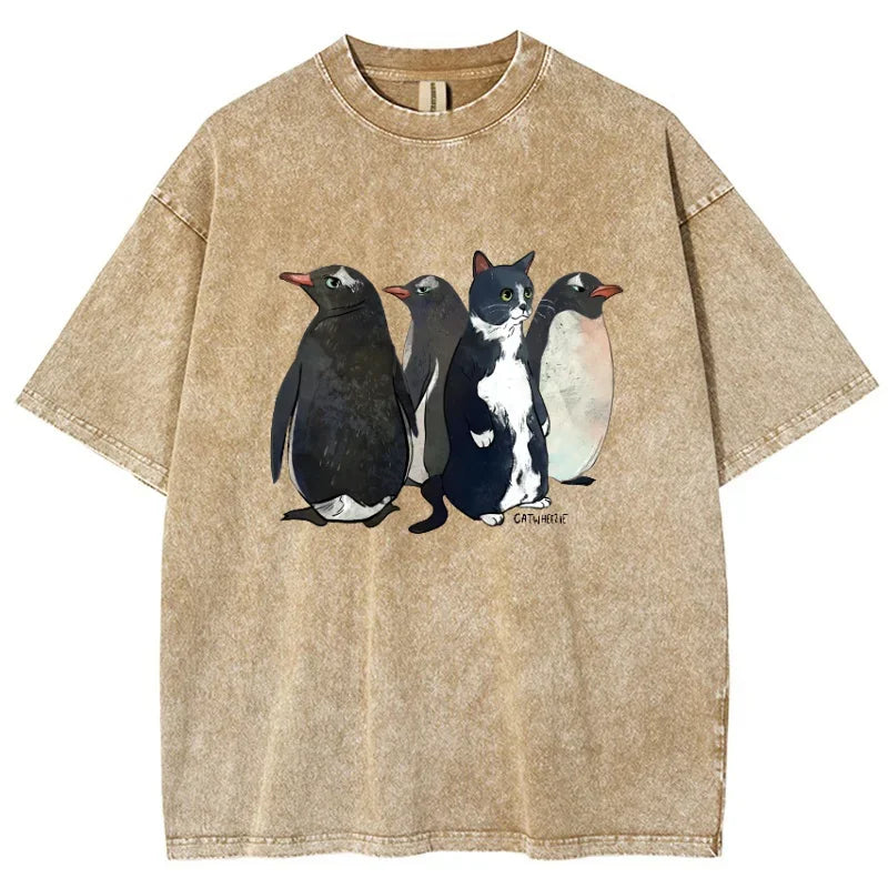 Vintage Washed Imposter Cat T-shirt