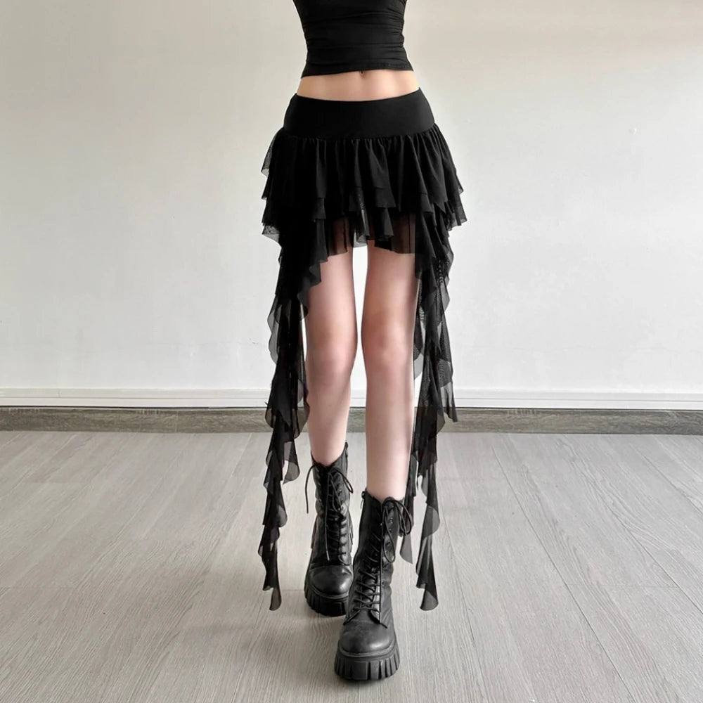 Fairy Grunge Ruffle Skirt