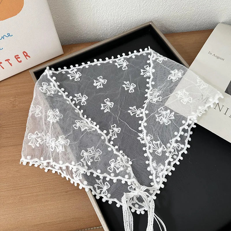 Women's Transparent Triangular Bandana